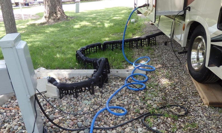 camp trailer drainage
