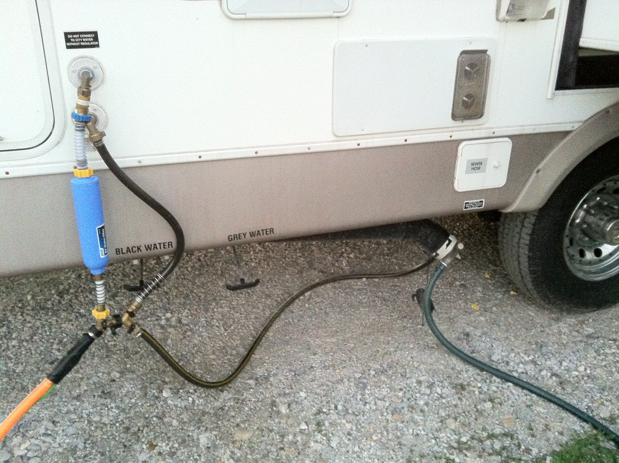 camp trailer water