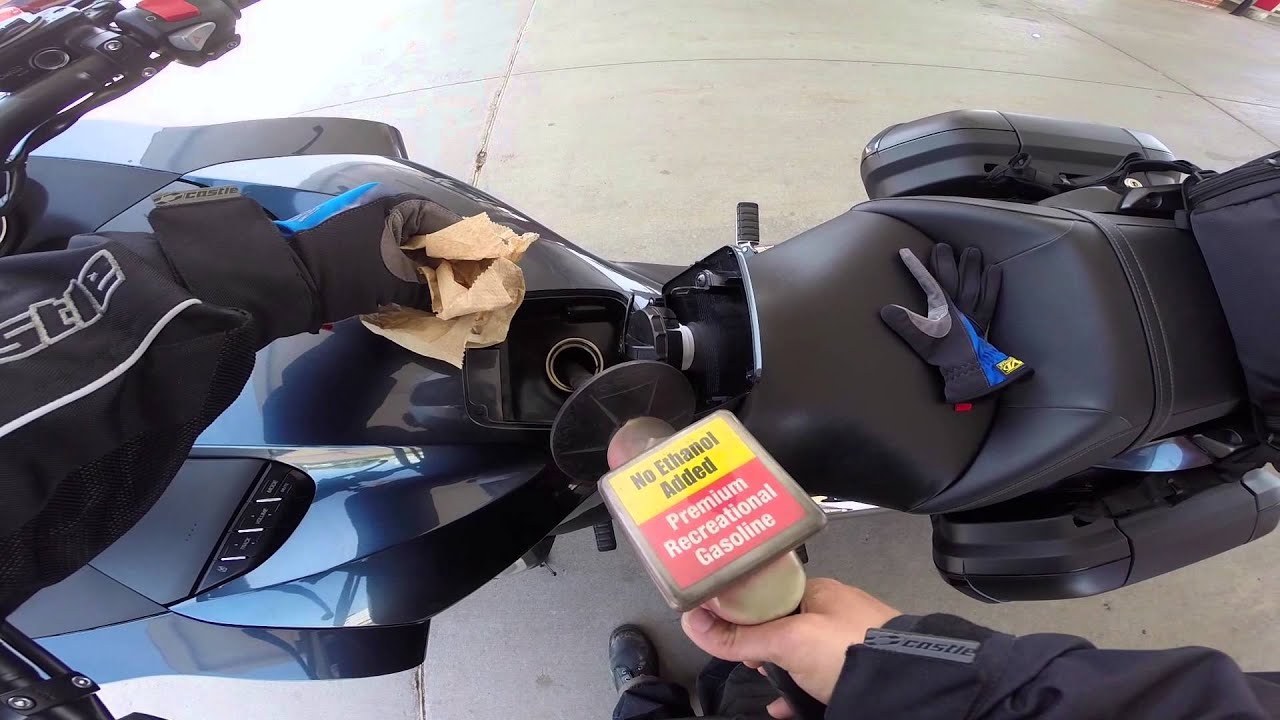 motorcycle fill up tank