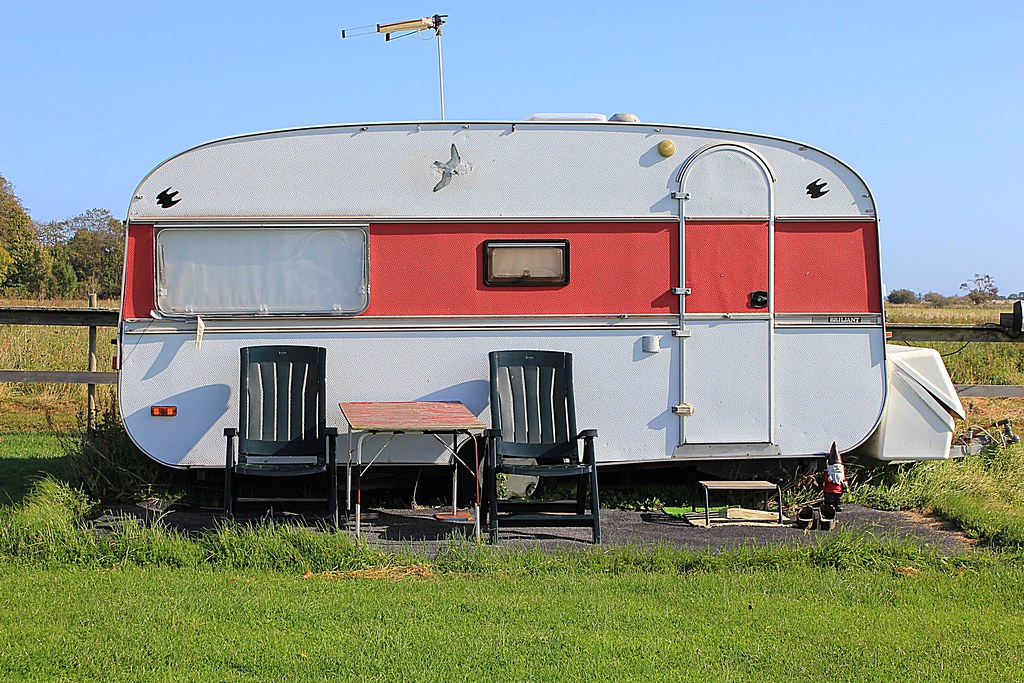 old caravan