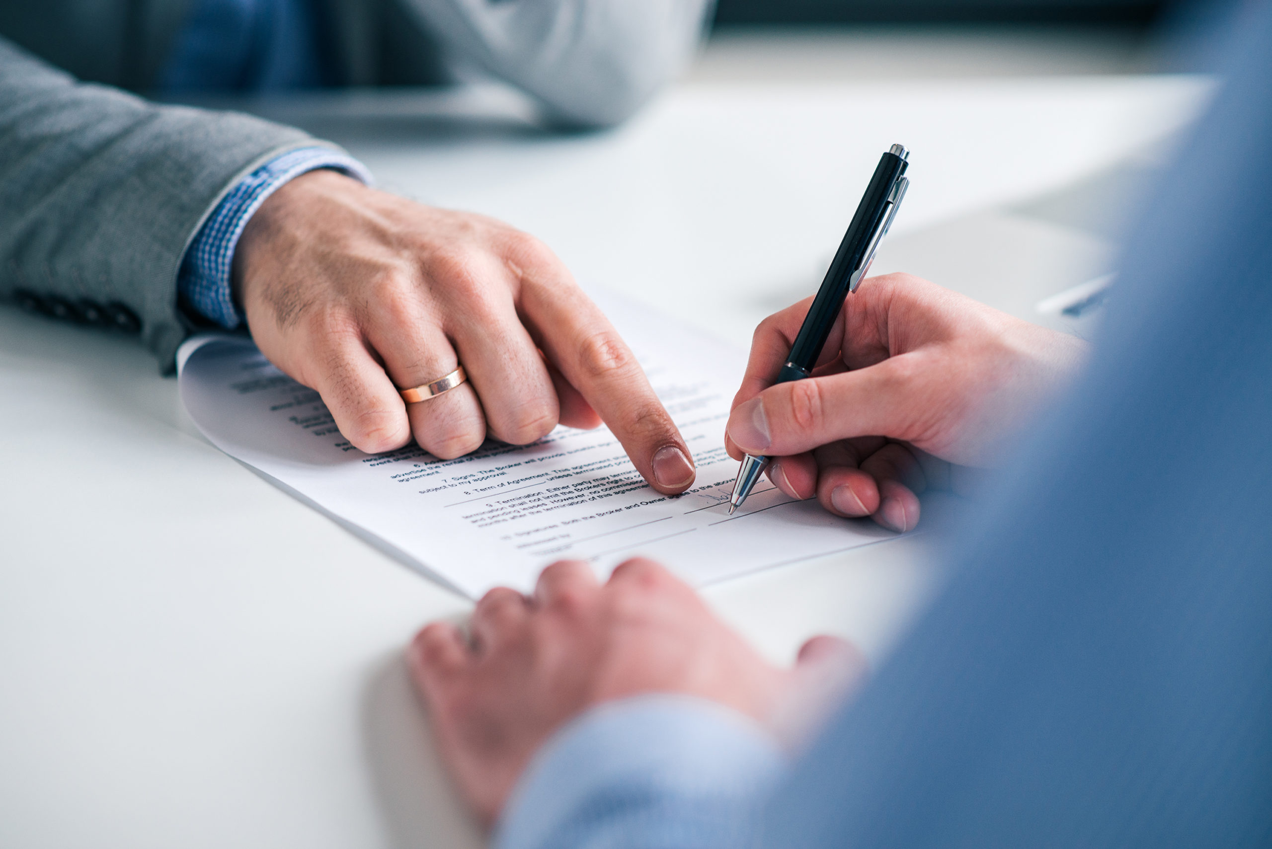 sign the document